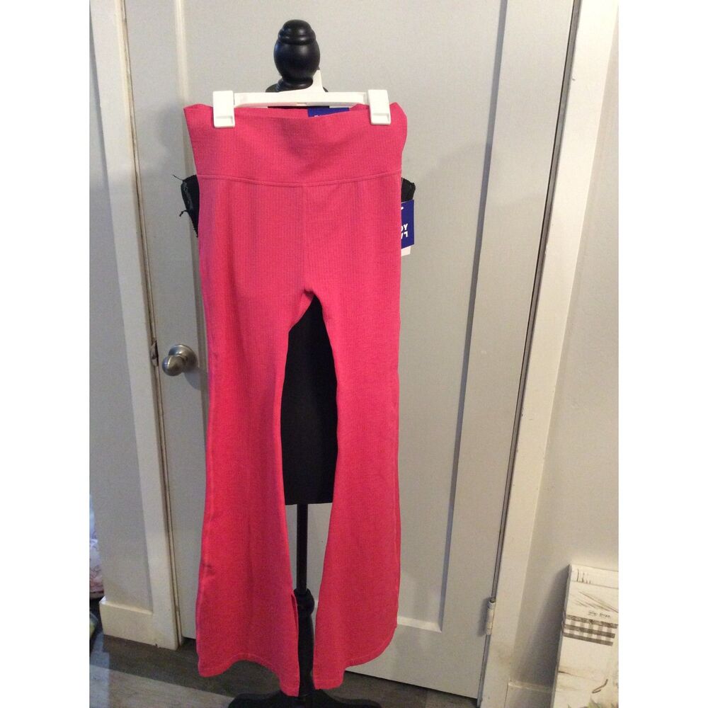 New NWT Joy Lab Pink Extra Long High Rise Legging Ribbed Medium M